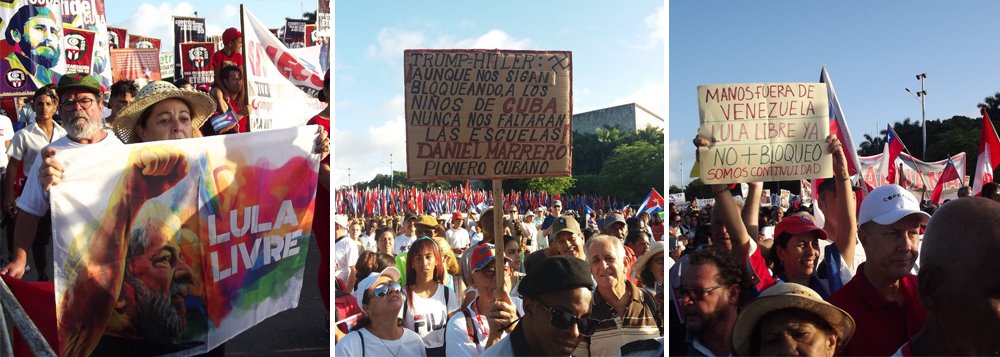 Lula livre e solidariedade com Cuba e Venezuela marcam evento em Havana Lula livre e solidariedade com Cuba e Venezuela marcam evento em Havana