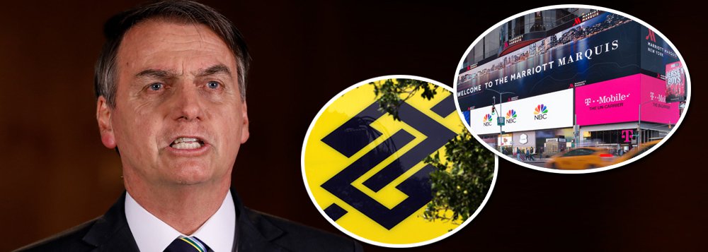 BB ajuda a pagar festa de Bolsonaro em NY boicotada por americanos (Foto: PR | Reuters) BB ajuda a pagar festa de Bolsonaro em NY boicotada por americanos