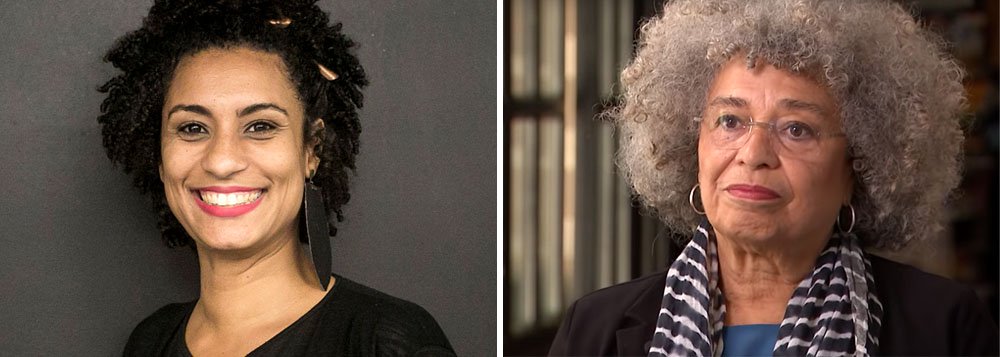 Angela Davis relembra assassinato de Marielle: isso me dói muito Angela Davis relembra assassinato de Marielle: isso me dói muito