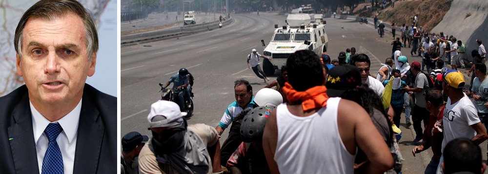 Bolsonaro doido para invadir a Venezuela. Os generais deixarão? Bolsonaro doido para invadir a Venezuela. Os generais deixarão?