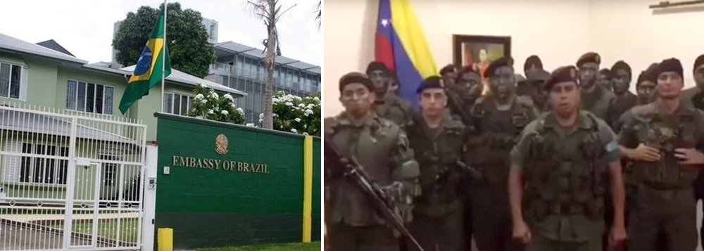 Governo diz que 25 militares venezuelanos pediram asilo na embaixada brasileira Governo diz que 25 militares venezuelanos pediram asilo na embaixada brasileira