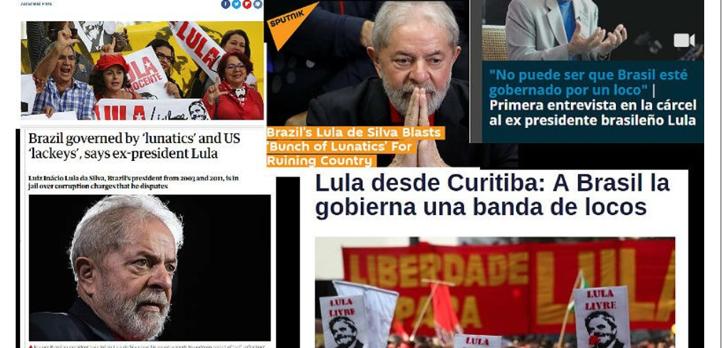'Brasil governado por loucos': imprensa internacional repercute entrevista de Lula (Foto: Reprodução) 'Brasil governado por loucos': imprensa internacional repercute entrevista de Lula