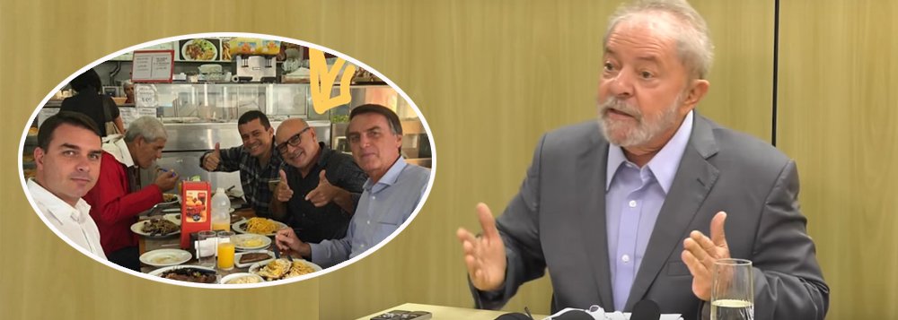 “Cadê o Queiroz”, questiona Lula “Cadê o Queiroz”, questiona Lula