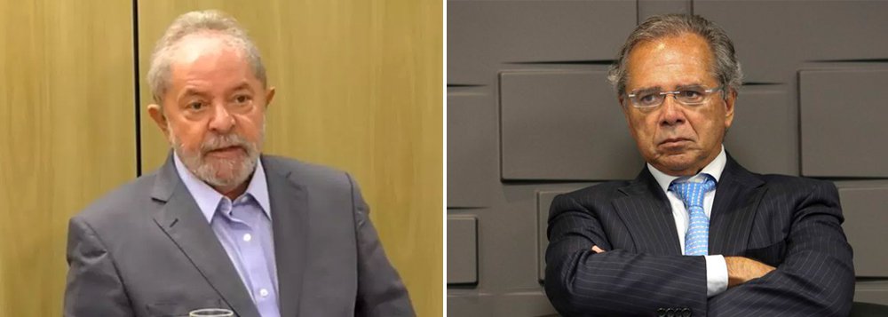 Lula: Guedes precisava criar vergonha por tirar 1 trilhão dos aposentados Lula: Guedes precisava criar vergonha por tirar 1 trilhão dos aposentados
