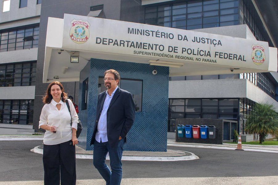 Florestan e Mônica Bergamo: passamos por todos os temas com Lula (Foto: Eduardo Matysiak) Florestan e Mônica Bergamo: passamos por todos os temas com Lula