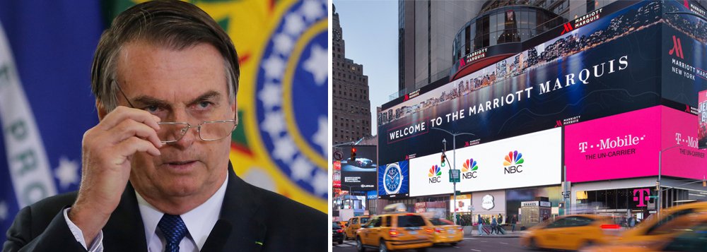 Hotel que receberá Bolsonaro em NY terá protestos diários Hotel que receberá Bolsonaro em NY terá protestos diários