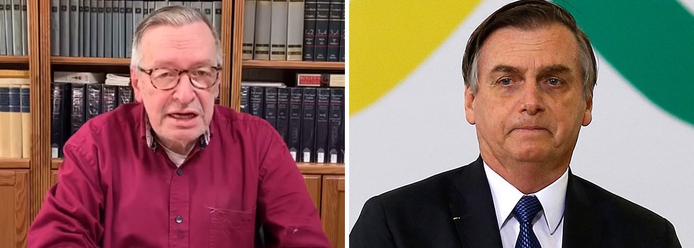 Olavo agora ataca o próprio Bolsonaro (Foto: Reprodução | PR) Olavo agora ataca o próprio Bolsonaro
