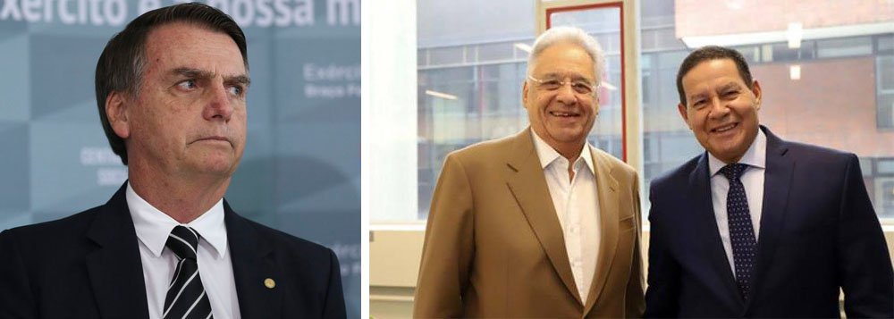 A foto de Mourão que irritou Bolsonaro A foto de Mourão que irritou Bolsonaro