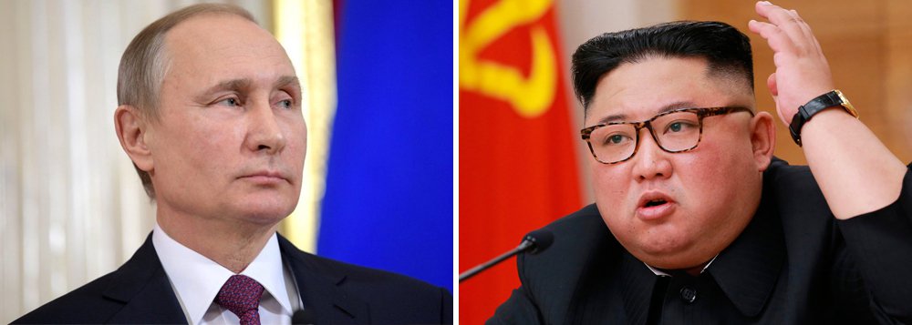 Encontro entre Putin e Kim Jong Un é confirmado na quinta-feira Encontro entre Putin e Kim Jong Un é confirmado na quinta-feira