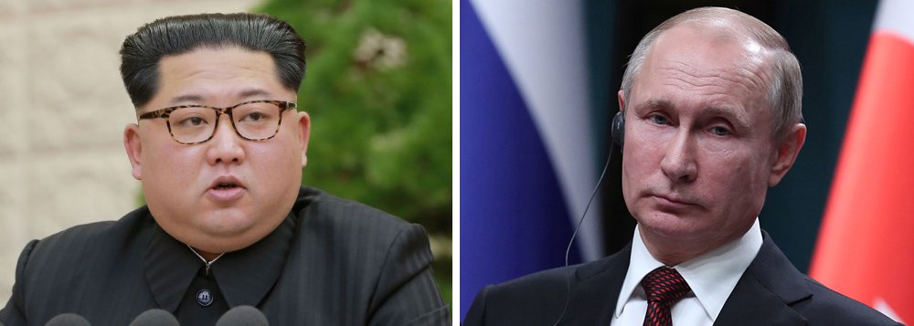 Rússia confirma encontro entre Putin e Kim Jong-un no final de abril Rússia confirma encontro entre Putin e Kim Jong-un no final de abril