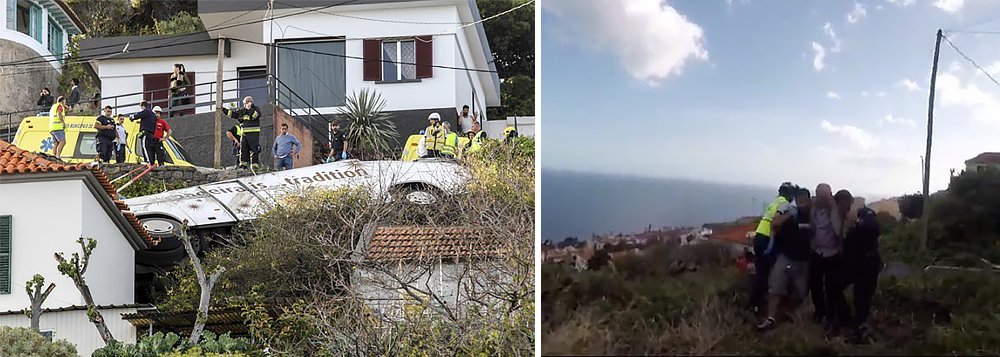Pelo menos 28 pessoas morrem em acidente de ônibus na Ilha da Madeira Pelo menos 28 pessoas morrem em acidente de ônibus na Ilha da Madeira