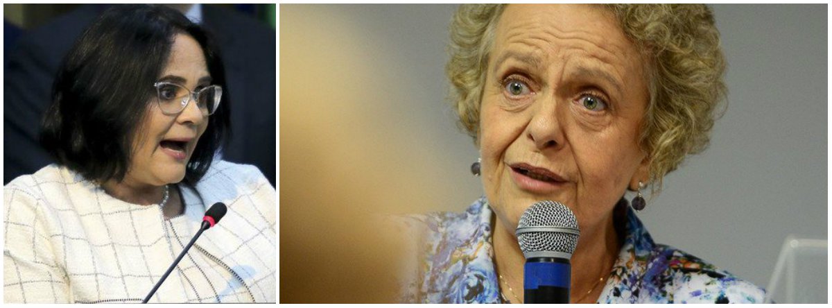 Eleonora: declaração de Damares representa o grau de misoginia do governo (Foto: Esq.: Wilson Dias - ABR / Dir.: Elza Fiúza - ABR) Eleonora: declaração de Damares representa o grau de misoginia do governo