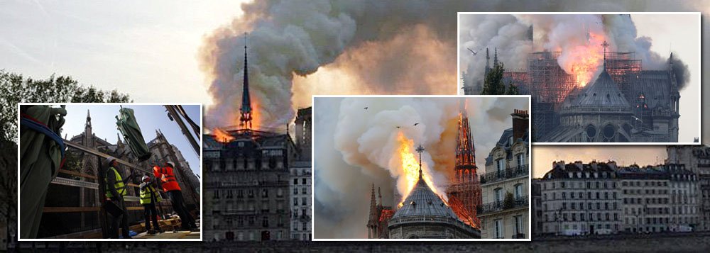 'Não restará nada', diz porta-voz da catedral de Notre-Dame sobre incêndio 'Não restará nada', diz porta-voz da catedral de Notre-Dame sobre incêndio