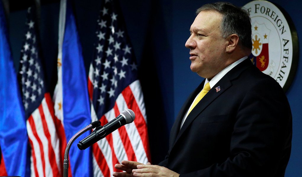 Pompeo: EUA não cruzarão os braços quanto as ações da Rússia na Venezuela (Foto: REUTERS/Eloisa Lopez) Pompeo: EUA não cruzarão os braços quanto as ações da Rússia na Venezuela