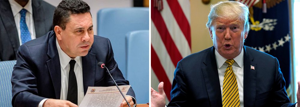 Guerra de Trump está em pleno andamento, diz embaixador venezuelano Guerra de Trump está em pleno andamento, diz embaixador venezuelano