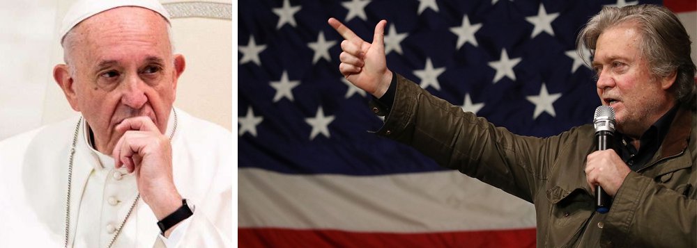 Guru dos Bolsonaro, Steve Bannon declara que o Papa Francisco é o inimigo Guru dos Bolsonaro, Steve Bannon declara que o Papa Francisco é o inimigo