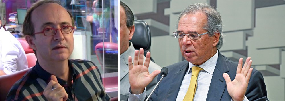 Reinaldo Azevedo: valor de mercado de Guedes caiu bem mais que da Petrobrás Reinaldo Azevedo: valor de mercado de Guedes caiu bem mais que da Petrobrás