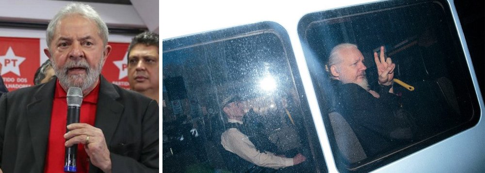 Lula diz que Assange é um herói do nosso tempo e lança campanha por sua liberdade Lula diz que Assange é um herói do nosso tempo e lança campanha por sua liberdade