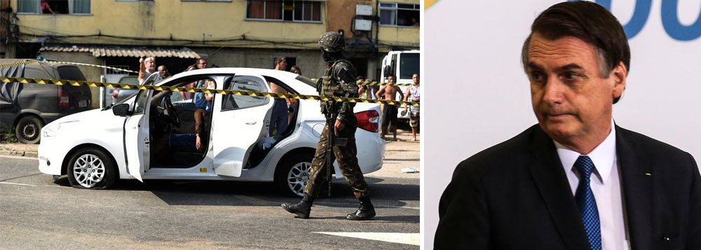 Bolsonaro: o Exército não matou ninguém. Houve um incidente Bolsonaro: o Exército não matou ninguém. Houve um incidente