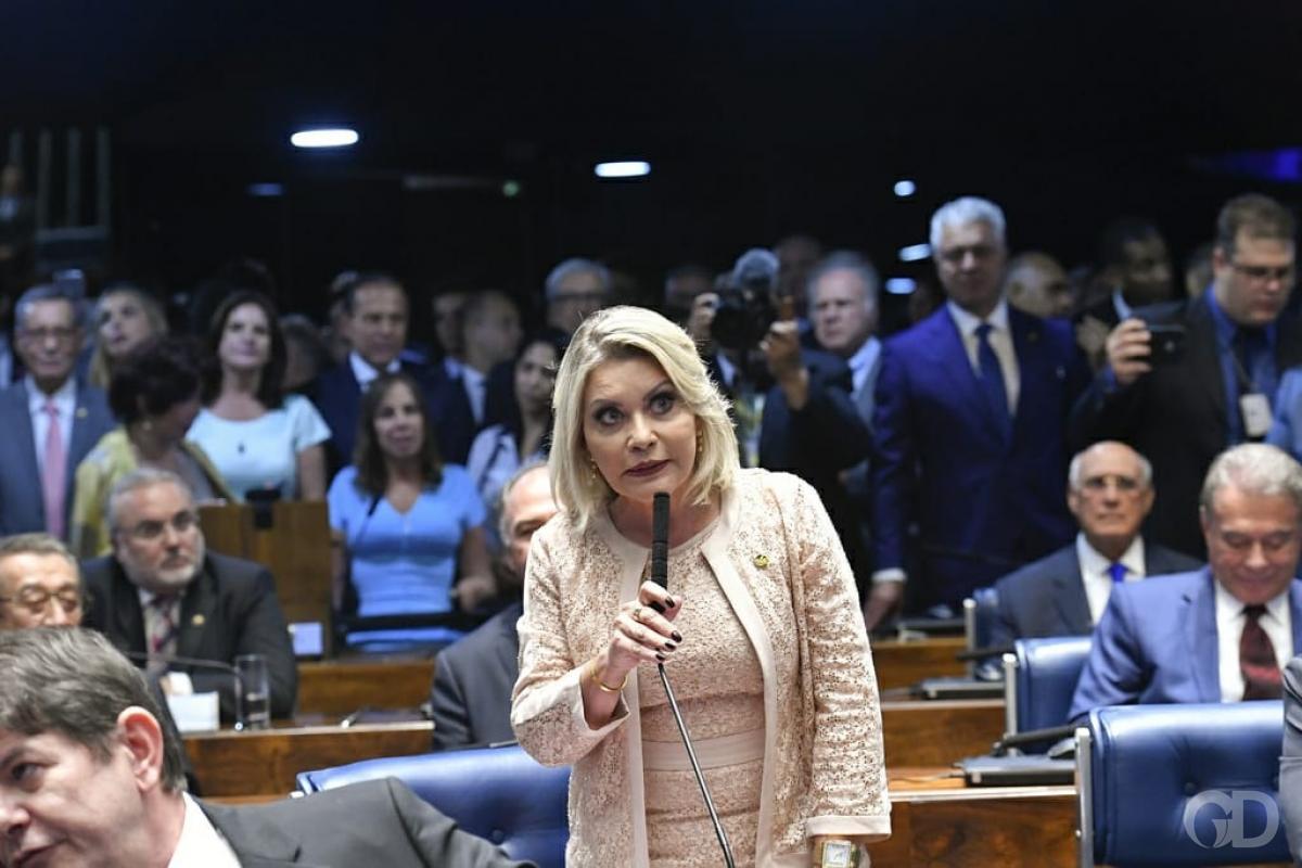 Conhecida como Moro de Saias, senadora do PSL é cassada pelo TRE (Foto: Agência Senado) Conhecida como Moro de Saias, senadora do PSL é cassada pelo TRE