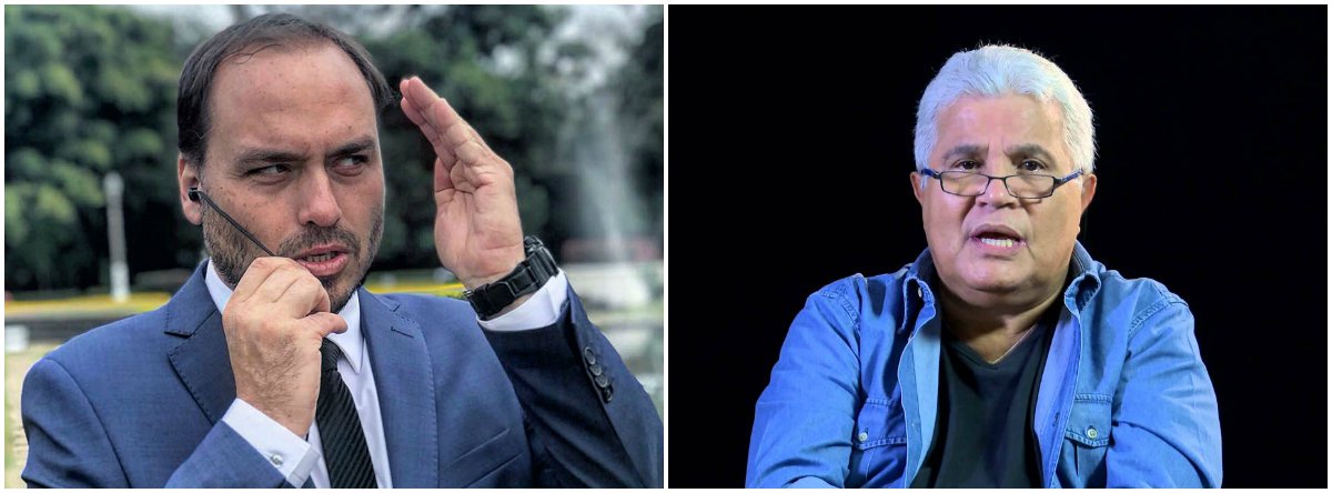 Carlos Bolsonaro aciona modo pitbull contra Noblat e manda o jornalista 'chupar uma cana' Carlos Bolsonaro aciona modo pitbull contra Noblat e manda o jornalista 'chupar uma cana'