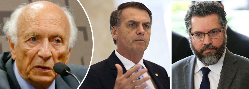 Ricupero denuncia política externa de destruição e diz que Bolsonaro não é apresentável ao mundo Ricupero denuncia política externa de destruição e diz que Bolsonaro não é apresentável ao mundo