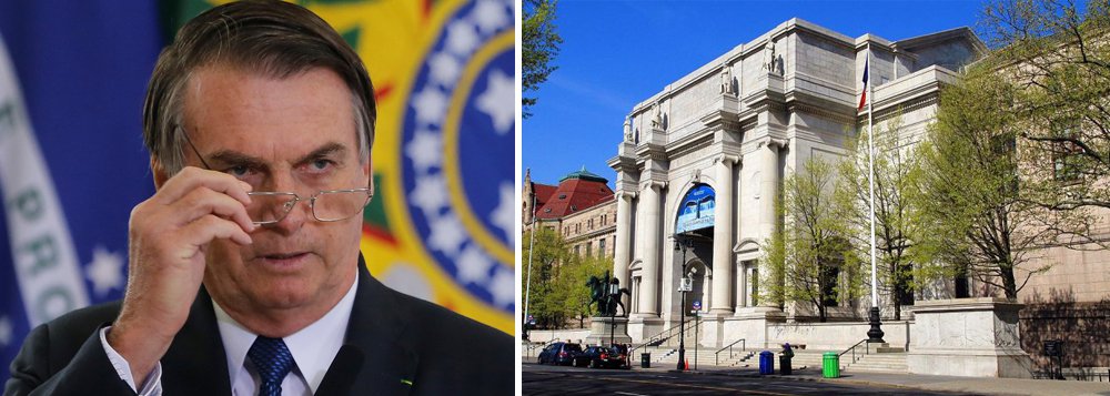 Museu de Nova York deve cancelar evento com Bolsonaro Museu de Nova York deve cancelar evento com Bolsonaro