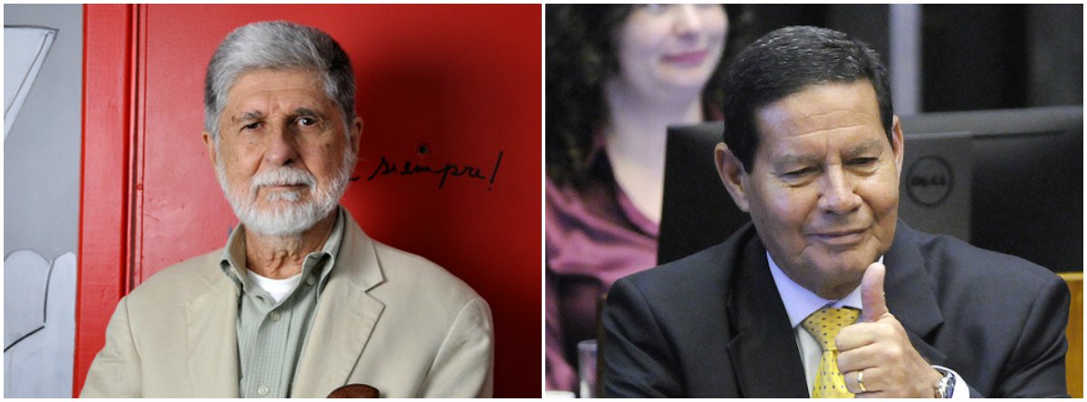 Amorim: general Mourão tem revelado bom senso Amorim: general Mourão tem revelado bom senso