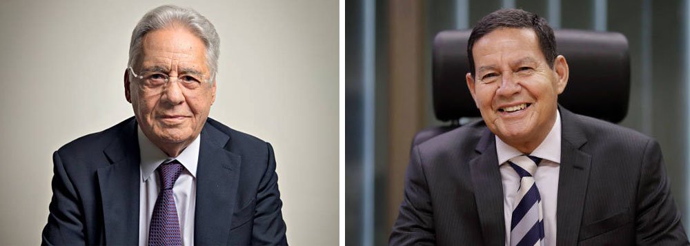 Crítico de Bolsonaro, FHC adere a Mourão Crítico de Bolsonaro, FHC adere a Mourão