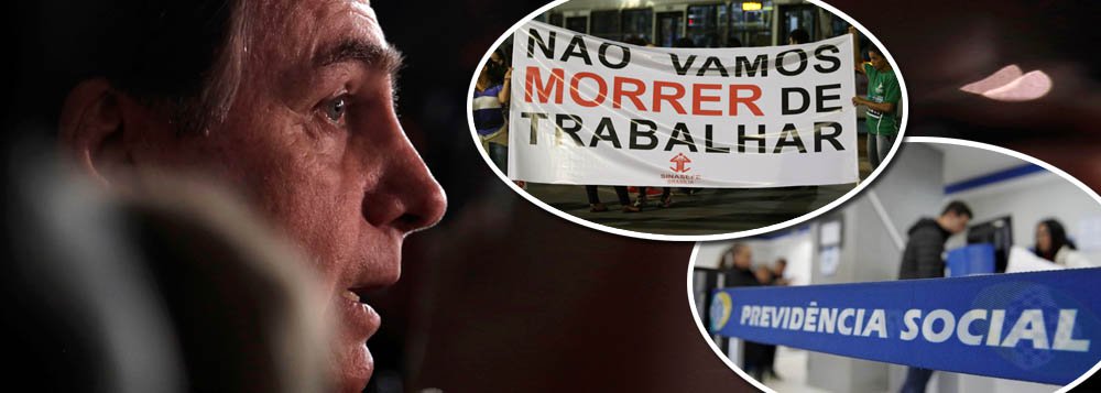 CUT/VOX: 65% rejeitam proposta de Reforma da Previdência de Bolsonaro CUT/VOX: 65% rejeitam proposta de Reforma da Previdência de Bolsonaro
