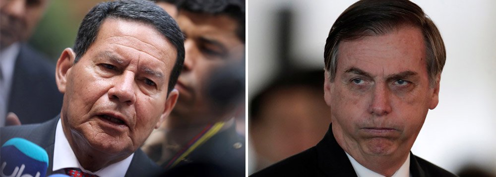Mourão avisa: Exército não quer a conta dos erros de Bolsonaro (Foto: Fotos: Reuters) www.brasil247.com - Mourão avisa: Exército não quer a conta dos erros de Bolsonaro