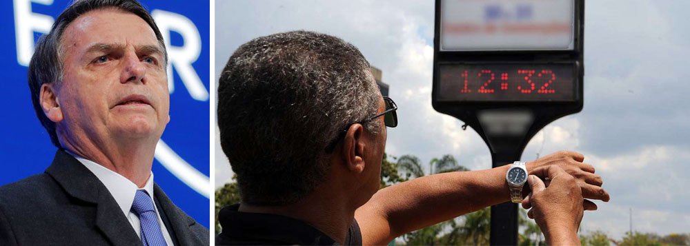 Bolsonaro confirma que não haverá horário de verão em 2019 Bolsonaro confirma que não haverá horário de verão em 2019