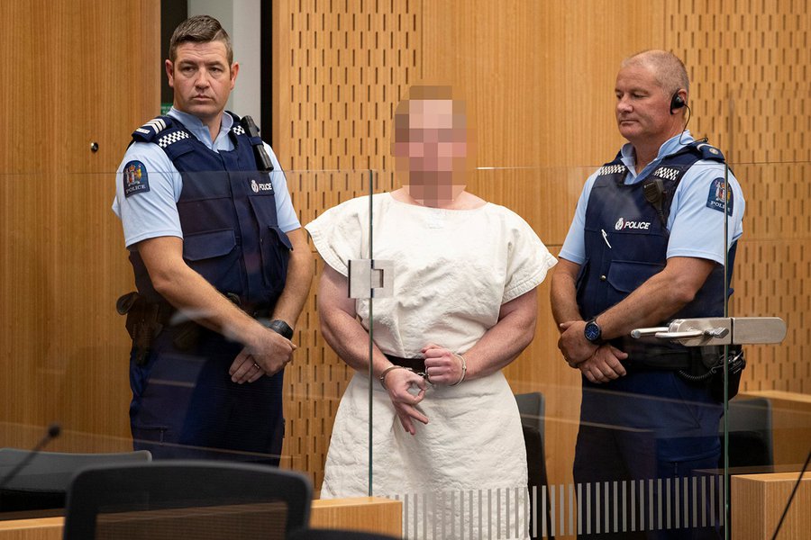 Assassino da Nova Zelândia fez doações para grupo francês de extrema direita (Foto: Mark Mitchell/New Zealand Herald/Pool via REUTERS) Assassino da Nova Zelândia fez doações para grupo francês de extrema direita
