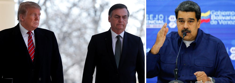 Bolsonaro admite hipótese de invasão militar na Venezuela Bolsonaro admite hipótese de invasão militar na Venezuela