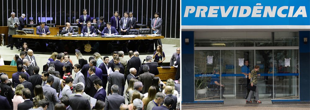 Deputados têm o dever de rejeitar reforma da Previdência agora Deputados têm o dever de rejeitar reforma da Previdência agora