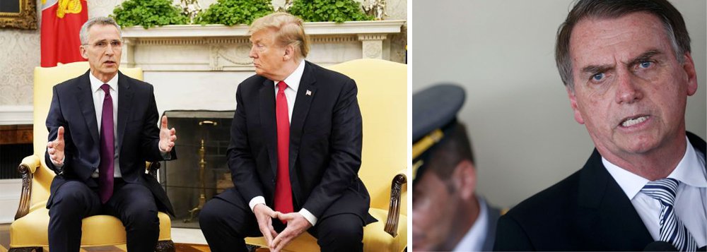 Trump dá volta em Bolsonaro e não põe ingresso do Brasil em reunião da Otan Trump dá volta em Bolsonaro e não põe ingresso do Brasil em reunião da Otan