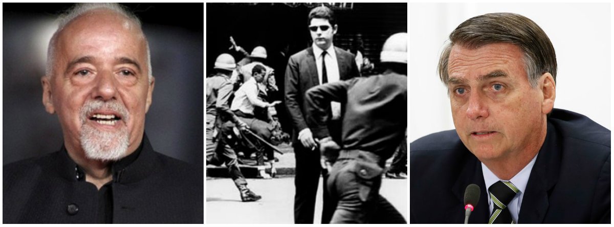 Paulo Coelho narra tortura e estraga a “festa” de Bolsonaro (Foto: Dir.: Marcos Corrêa - PR) Paulo Coelho narra tortura e estraga a “festa” de Bolsonaro