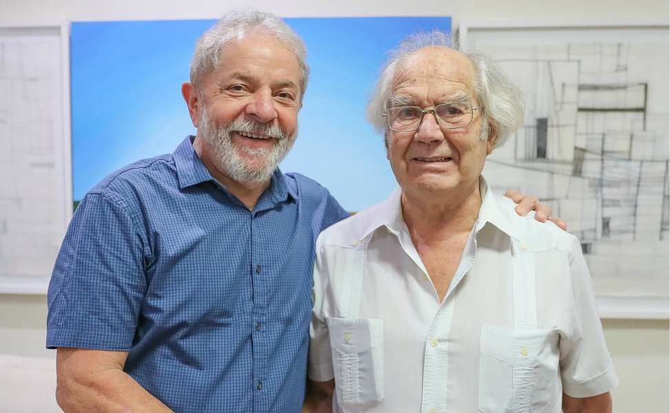 Lula e Perez Esquivel, Nobel da Paz em 1980 