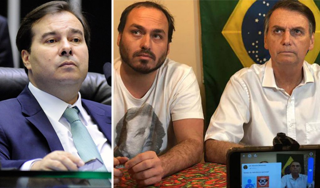 Carlos Bolsonaro insinua que Rodrigo Maia quer chantagear o governo Carlos Bolsonaro insinua que Rodrigo Maia quer chantagear o governo