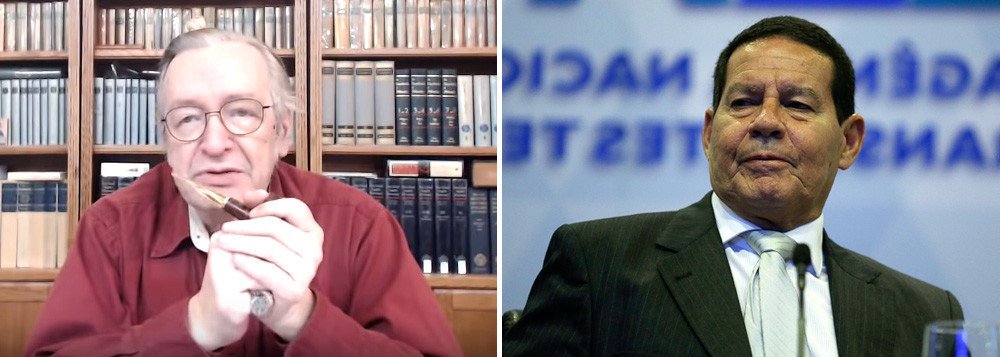 Indagado sobre futuro do Brasil, Mourão fala em Olavo de Carvalho: pergunte ao astrólogo da Virgínia Indagado sobre futuro do Brasil, Mourão fala em Olavo de Carvalho: pergunte ao astrólogo da Virgínia