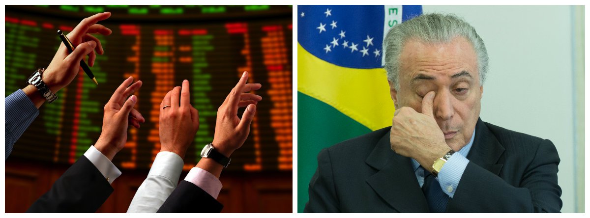 Bolsa despenca e aumenta pressão sobre o dólar com prisão de Temer Bolsa despenca e aumenta pressão sobre o dólar com prisão de Temer