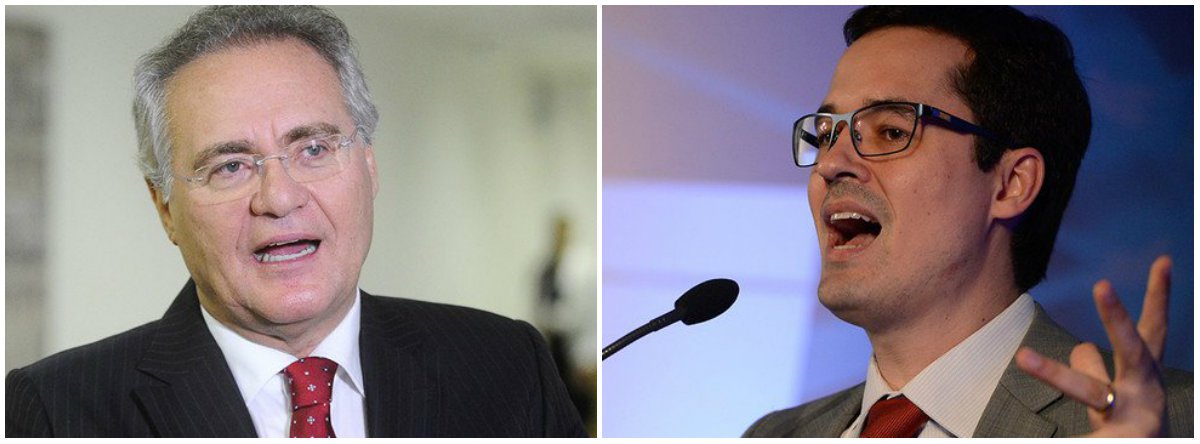 Renan entra com representação contra Dallagnol no CNMP por ‘campanha política’ (Foto: Esq.: Marcos Brandão - Ag. Senado / Dir.: Fernando Frazão - ABR) Renan entra com representação contra Dallagnol no CNMP por ‘campanha política’