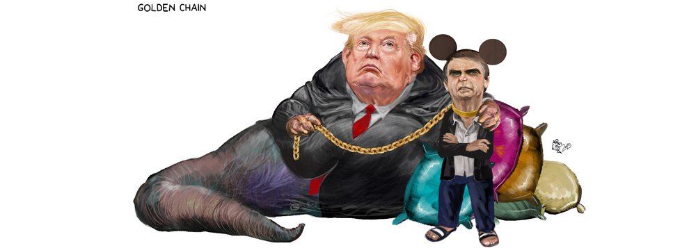 Trump põe a coleira em Bolsonaro, aponta Aroeira Trump põe a coleira em Bolsonaro, aponta Aroeira