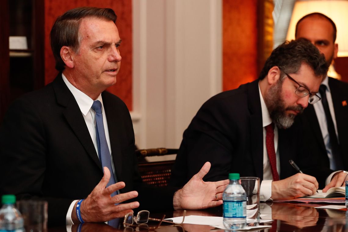 'Temos que resolver a questão da nossa Venezuela', diz Bolsonaro nos EUA (Foto: Alan Santos/PR) 'Temos que resolver a questão da nossa Venezuela', diz Bolsonaro nos EUA
