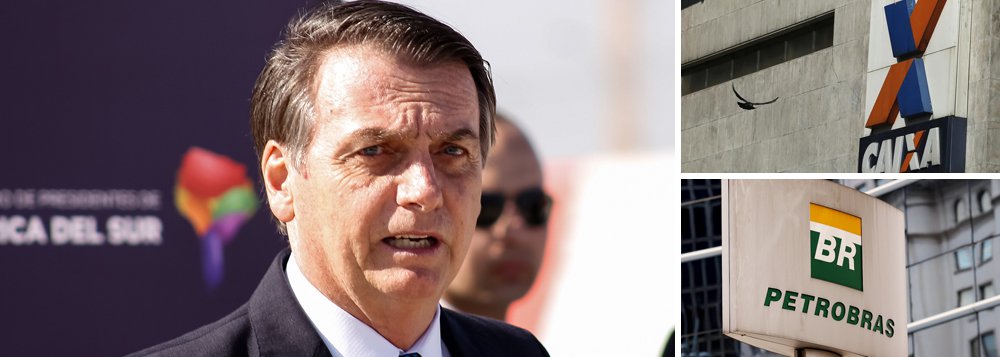 Bolsonaro autoriza Caixa a vender ações da Petrobrás sem aval do governo Bolsonaro autoriza Caixa a vender ações da Petrobrás sem aval do governo