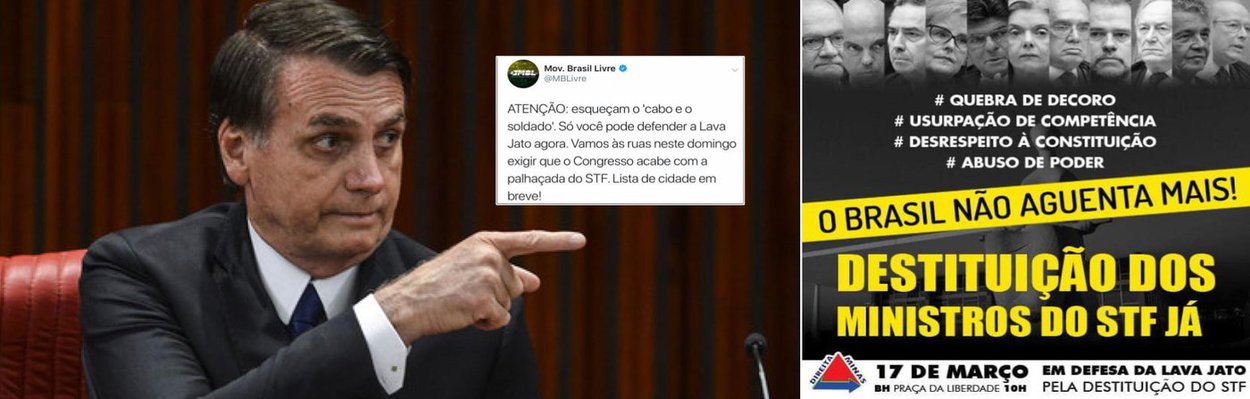 Bolsonarismo convoca guerra nas ruas contra o STF: instituições sob ameaça Bolsonarismo convoca guerra nas ruas contra o STF: instituições sob ameaça