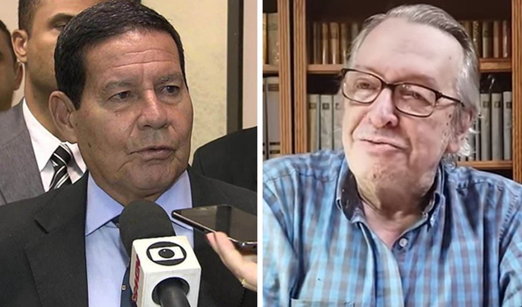 Olavo volta a atacar Mourão e diz que é milagre Bolsonaro estar vivo Olavo volta a atacar Mourão e diz que é milagre Bolsonaro estar vivo
