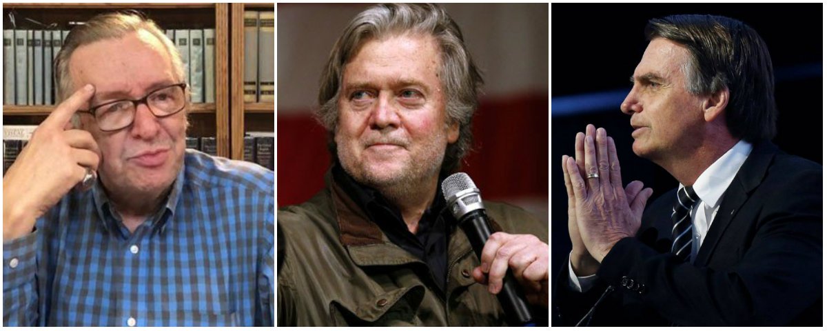 Nos EUA, Bolsonaro terá encontro com Olavo de Carvalho e Steve Bannon Nos EUA, Bolsonaro terá encontro com Olavo de Carvalho e Steve Bannon