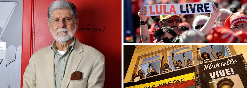 Celso Amorim: Lula e Marielle simbolizam ausência de justiça e direitos no Brasil Celso Amorim: Lula e Marielle simbolizam ausência de justiça e direitos no Brasil