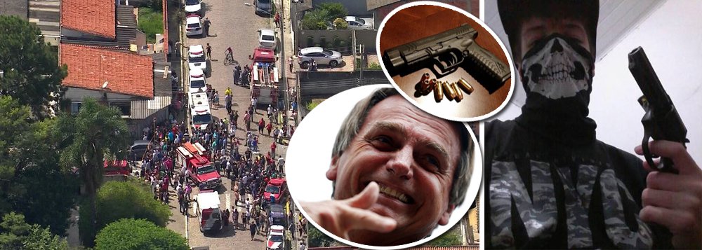 Suzano é tapa na cara da política de armar a população Suzano é tapa na cara da política de armar a população
